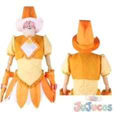 画像1: 藤原はづき　魔女見習い服　コスプレ衣装　も〜っと！おジャ魔女どれみ　コスチューム　JUJUcosplay (1)