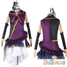 画像1: 湊友希那　BLACK SHOUT　コスプレ衣装　BanG Dream!（バンドリ！）　コスチューム　JUJUcosplay (1)