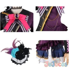 画像4: 宇田川あこ　BLACK SHOUT　コスプレ衣装　BanG Dream!（バンドリ！）　コスチューム　JUJUcosplay (4)