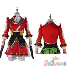 画像1: 花里みのり　レッツ・ファンミーティング！　コスプレ衣装　プロジェクトセカイ カラフルステージ！ feat. 初音ミク　コスチューム　JUJUcosplay (1)