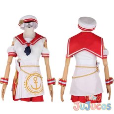 画像1: 桐谷遥　セイラーキャプテン　思い出はドーナツとともに　コスプレ衣装　プロジェクトセカイ カラフルステージ！ feat. 初音ミク　コスチューム　JUJUcosplay (1)