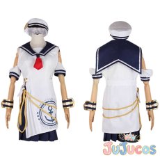 画像11: 桐谷遥　セイラーキャプテン　思い出はドーナツとともに　コスプレ衣装　プロジェクトセカイ カラフルステージ！ feat. 初音ミク　コスチューム　JUJUcosplay (11)