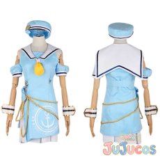 画像8: 桐谷遥　セイラーキャプテン　思い出はドーナツとともに　コスプレ衣装　プロジェクトセカイ カラフルステージ！ feat. 初音ミク　コスチューム　JUJUcosplay (8)