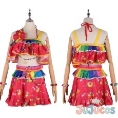 画像2: 夏樹みくる　サマーデイミラクル　コスプレ衣装　アイカツ！　コスチューム　JUJUcosplay (2)