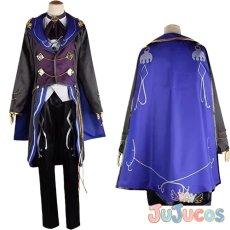 画像1: あんスタ　月永レオ　追憶＊モノクロのチェックメイト　コスプレ衣装　あんさんぶるスターズ！　コスチューム　JUJUcosplay (1)