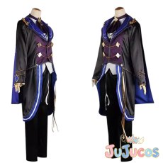 画像3: あんスタ　月永レオ　追憶＊モノクロのチェックメイト　コスプレ衣装　あんさんぶるスターズ！　コスチューム　JUJUcosplay (3)