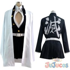 画像1: 恋柱　甘露寺蜜璃　隊服　コスプレ衣装　鬼滅の刃　コスチューム　JUJUcosplay (1)