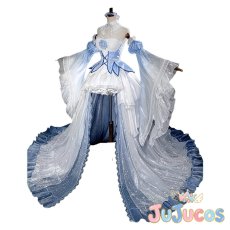 画像1: ラム　Crystal Dress Ver.　コスプレ衣装　Re:ゼロから始める異世界生活　コスチューム　JUJUcosplay (1)