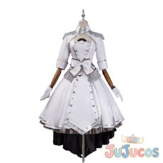 画像1: 時崎狂三　白の女王　コスプレ衣装　デート・ア・ライブ　コスチューム　JUJUcosplay (1)