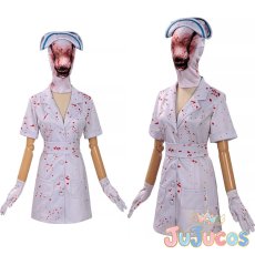 画像1: バブルヘッドナース　コスプレ衣装　サイレントヒルf　コスチューム　JUJUcosplay (1)