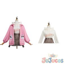 画像1: 草薙寧々　お出かけ服　おさんぽうさちゃんコーデ　コスプレ衣装　プロジェクトセカイ カラフルステージ！ feat. 初音ミク　コスチューム　JUJUcosplay (1)