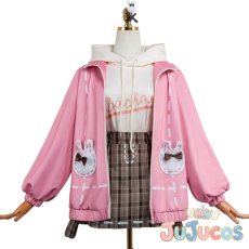 画像2: 草薙寧々　お出かけ服　おさんぽうさちゃんコーデ　コスプレ衣装　プロジェクトセカイ カラフルステージ！ feat. 初音ミク　コスチューム　JUJUcosplay (2)