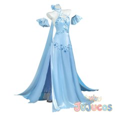 画像2: エミリア　Crystal Dress Ver　コスプレ衣装　Re:ゼロから始める異世界生活　コスチューム　JUJUcosplay (2)