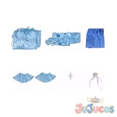 画像4: エミリア　Crystal Dress Ver　コスプレ衣装　Re:ゼロから始める異世界生活　コスチューム　JUJUcosplay (4)