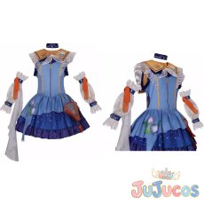 画像1: 鏡音リン　マジカルミライ2025　サマーミルキーウェイ?ベガ　コスプレ衣装　プロジェクトセカイ カラフルステージ！ feat. 初音ミク　コスチューム　JUJUcosplay (1)