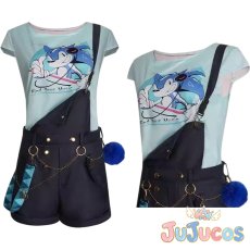 画像1: 初音ミク　Sonic Style　グローバル版100万DL記念キャンペーン　コスプレ衣装　プロジェクトセカイ カラフルステージ！ feat. 初音ミク　コスチューム　JUJUcosplay (1)