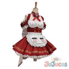 画像3: VTuber　宝鐘マリン　メイド　あくありうむ。　コスプレ衣装　バーチャルYouTuber　コスチューム　JUJUcosplay (3)