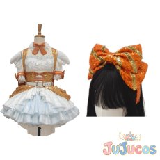 画像1: 小泉花陽　Dancing stars on me!　まるごとみかん　コスプレ衣装　ラブライブ! School idol project　コスチューム　JUJUcosplay (1)