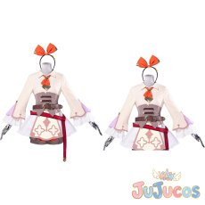 画像1: 鳳えむ　笑顔の世界へ　ワンダーランドトラベラー！　コスプレ衣装　プロジェクトセカイ カラフルステージ！ feat. 初音ミク　コスチューム　JUJUcosplay (1)