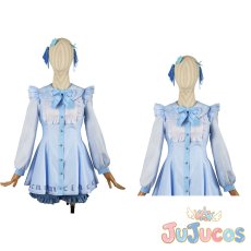 画像1: 生塩ノア（水色系統）　コスプレ衣装　ブルーアーカイブ　コスチューム　JUJUcosplay (1)