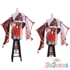 画像1: VTuber　百鬼あやめ　天女衣装　コスプレ衣装　バーチャルYouTuber　コスチューム　JUJUcosplay (1)