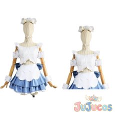 画像1: VTuber　Fuwawa Abyssgard(フワワ・アビスガード)　メイド服　コスプレ衣装　バーチャルYouTuber　コスチューム　JUJUcosplay (1)