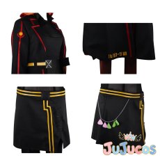 画像6: 朝倉可憐　ユニゾンスタイル　コスプレ衣装　ヘブンバーンズレッド　コスチューム　JUJUcosplay (6)