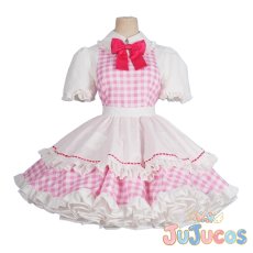 画像2: 星宮いちご　カントリー風ワンピースver.　コスプレ衣装　アイカツ!　コスチューム　JUJUcosplay (2)