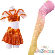 画像1: ステラ　コスプレ衣装　ウィンクス・クラブ（Winx Club）　コスチューム　JUJUcosplay (1)