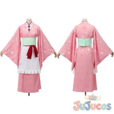 画像1: 神楽　春色茶房　コスプレ衣装　銀魂　コスチューム　JUJUcosplay (1)