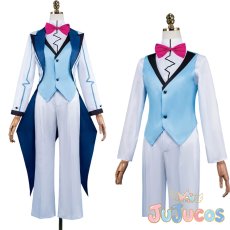 画像1: ヴォックス（Vox）　ホワイトスーツ　コスプレ衣装　ハズビンホテル（Hazbin Hotel）　コスチューム　JUJUcosplay (1)