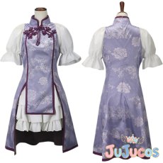 画像1: 暁美ほむら　チャイナガール　コスプレ衣装　魔法少女まどか☆マギカ　コスチューム　JUJUcosplay (1)