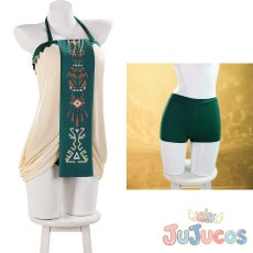 画像1: ゼルダ姫　水着　コスプレ衣装　ゼルダの伝説　コスチューム　JUJUcosplay (1)