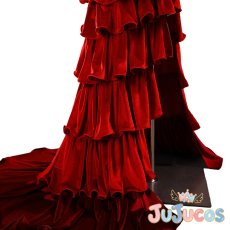 画像7: エアリス　ドレス　コスプレ衣装　ファイナルファンタジーVII リメイク　コスチューム　JUJUcosplay (7)