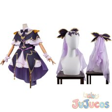 画像1: キュアアルカナ・シャドウ/森亜るるか　コスプレ衣装　名探偵プリキュア!　コスチューム　JUJUcosplay (1)