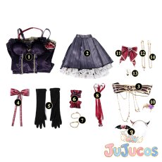 画像6: 東條希　魅惑のDevil　ウチらの楽しい夜に乾杯♪　コスプレ衣装　ラブライブ! School idol project　コスチューム　JUJUcosplay (6)