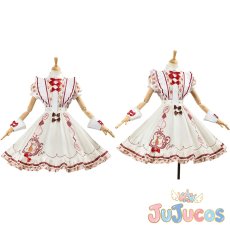 画像1: 南ことり　メイド・イン・ワンダーランド 不思議の世界　コスプレ衣装　ラブライブ! School idol project　コスチューム　JUJUcosplay (1)