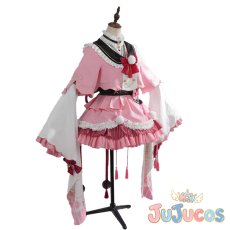 画像3: VTuber　百鬼あやめ　和風メイド衣装　コスプレ衣装　バーチャルYouTuber　コスチューム　JUJUcosplay (3)