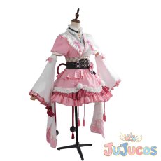 画像6: VTuber　百鬼あやめ　和風メイド衣装　コスプレ衣装　バーチャルYouTuber　コスチューム　JUJUcosplay (6)