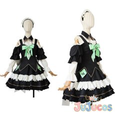 画像1: 九條都　メイド　コスプレ衣装　9-nine-　コスチューム　JUJUcosplay (1)
