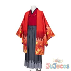画像2: 煉獄杏寿郎　京まふ　和装　コスプレ衣装　鬼滅の刃　コスチューム　JUJUcosplay (2)