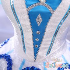 画像6: ラブライブ！サンシャイン!!　Aqours　黒澤ルビィ　みんな大好き　WATER BLUE NEW WORLD　覚醒後　コスプレ衣装 (6)