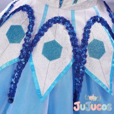 画像5: ラブライブ！サンシャイン!!　Aqours　黒澤ダイヤ　みんな大好き　WATER BLUE NEW WORLD　覚醒後　コスプレ衣装 (5)