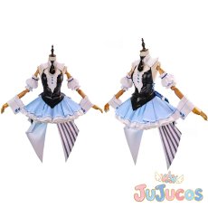 画像1: バーチャルYouTuber　VTuber　兎田ぺこら　フリフリバニードレス　コスプレ衣装 (1)