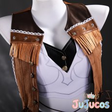 画像6: ティファ・ロックハート　カウガール　コスプレ衣装　ファイナルファンタジーVII　コスチューム　JUJUcosplay (6)
