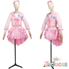 画像1: 花海咲季　桜フォトグラフ　コスプレ衣装　学園アイドルマスター　コスチューム　JUJUcosplay (1)