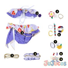 画像5: 東條希　水着　コスプレ衣装　ラブライブ! School idol project　コスチューム　JUJUcosplay (5)