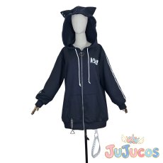 画像2: VTuber　小清水透　猫耳パーカー　コスプレ衣装　バーチャルYouTuber　コスチューム　JUJUcosplay (2)