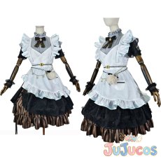 画像1: VTuber　風真いろは　和メイド衣装　コスプレ衣装　バーチャルYouTuber　コスチューム　JUJUcosplay (1)