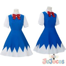 画像1: チルノ　コスプレ衣装　東方Project　コスチューム　JUJUcosplay (1)